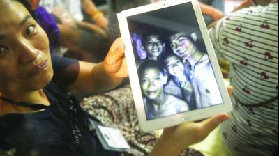 Football Players in Mine