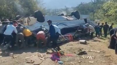 School bus overturned in Manipur, 7 students died and 40 injured
