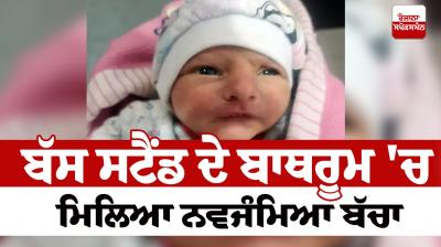 A newborn baby was found in the bathroom of Chandigarh's bus stand News in punjabi 