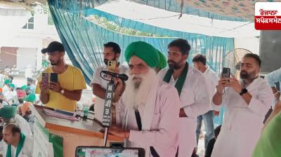 Farmer leader Jagjit Singh Dallewal holds Kisan Mahapanchayat in Ludhiana