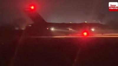 Third military plane brings 112 people from America
