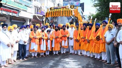 350th Centenary: Nagar Kirtan started from Gurdwara Dhobari Sahib, on the second day