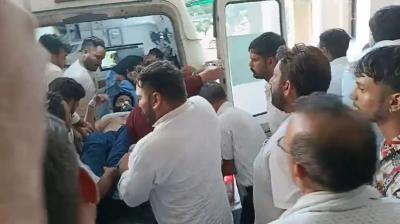 Attack on convoy of Congress candidate Pradeep Chaudhary  Haryana election 2024 