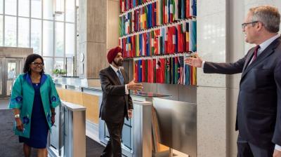 Ajay Banga being welcomed in World Bank.