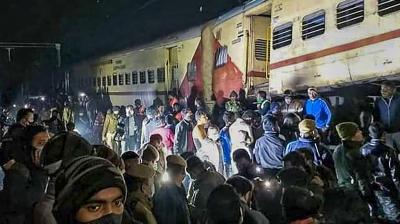 Local residents helping in rescue operations.