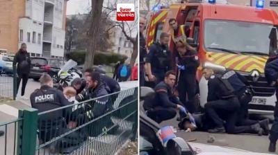 Knife attack in France, one dead, 5 police officers injured