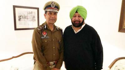 Captain with Dgp Gupta