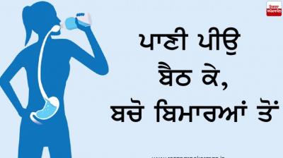 Sit down and drink water, stay away from the sick