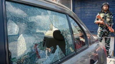 Terrorist attack on BJP leader's house