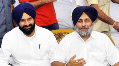 Bikram Singh Majithia Sukhbir Singh Badal