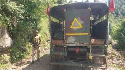  Encounter between security forces and terrorists, a terrorist hoard