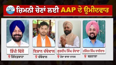 AAP announced candidates for by-elections