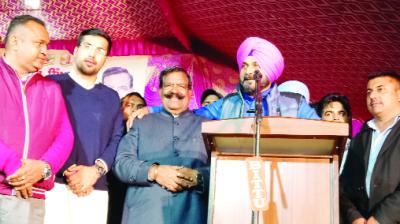 Navjot Sidhu During Rally