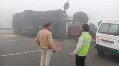 Tractor-trolley overturned Jagraon Accident News in punjabi 