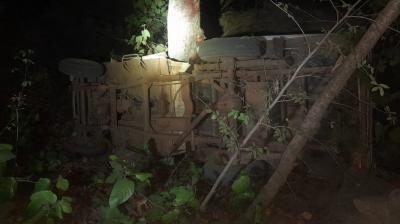  Chhattisgarh Road Accident: Two CAF Personnel Killed, Two Injured After Vehicle Overturns in Balrampur 