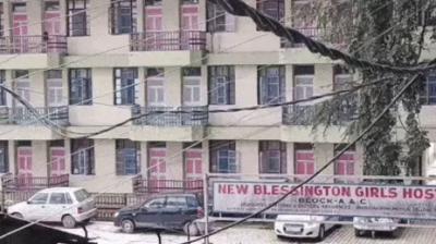 A young man died after falling from the fourth floor of the girls' hostel at midnight