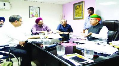 Arjun Ram Meghwal during Meeting