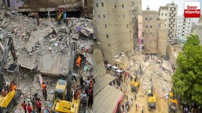 Building collapses due to heavy rain in Karachi Pakistan News