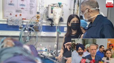 Health Minister Dr. Balbir Singh visited Tania's father News in punjabi