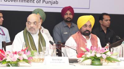 Amit Shah, CM Bhagwant Mann 