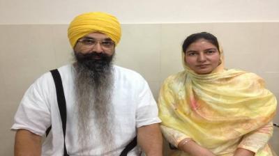 Kamaldeep Kaur Rajoana with Balwant Singh Rajoana 