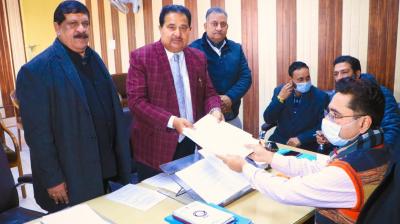 Deputy CM OP Soni Files Nomination 