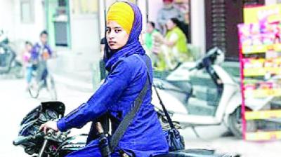 Sikh Woman Driving