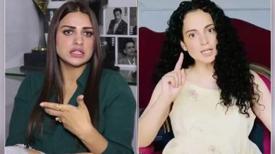 Kangana Ranaut and Himanshi Khurana