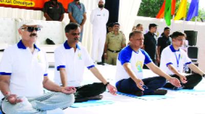 VP  Badnaur Singh Participating In Practice in Burail jail  