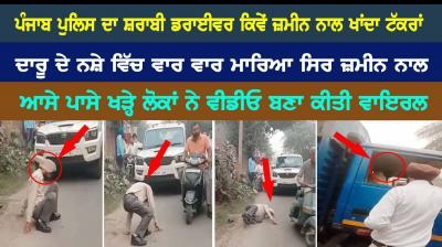 Drunk driver of Punjab Police