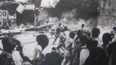 1984 Horrible sight of Kanpur station