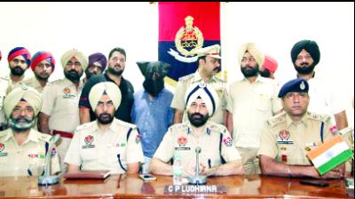 Police officer during giving information