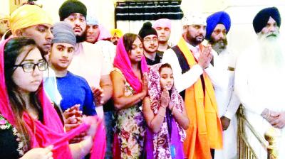 Delegation from England At Gurdwara Sri Fatehgarh Sahib