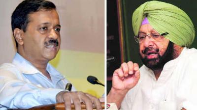  Arvind Kejriwal and Captain Amarinder Singh