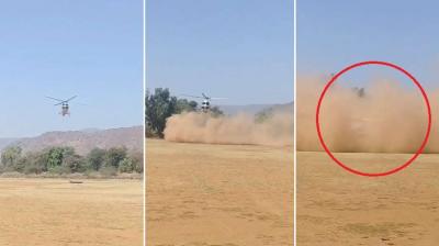 Helicopter crashes en route to pick up Shiv Sena leader
