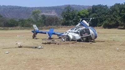 Helicopter crashes en route to pick up Shiv Sena leader (Photo:PTI)