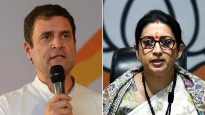 "Congress has conceded defeat in Amethi" says Smriti Irani
