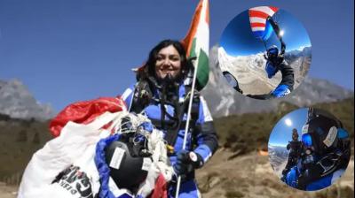 Indian skydiver Shital Mahajan