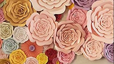 Use paper work for wedding decorations