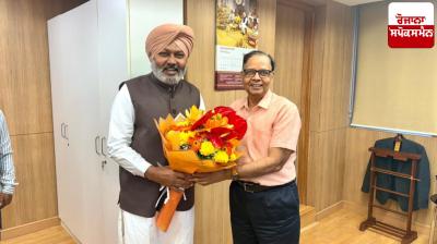 Minister Harpal Cheema met with the Chairman of the 16th Finance Commission, Dr. Arvind Panagarhia.