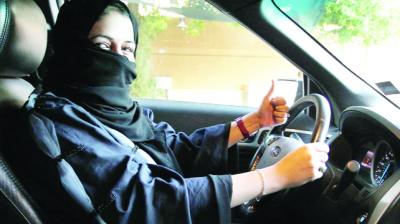 Ladies in Saudi Arabia  can Drive