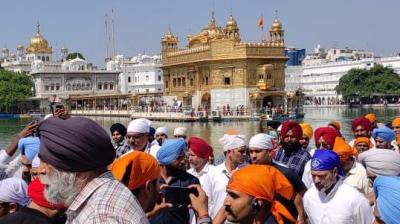Rahul Gandhi at Sri Darbar Sahib