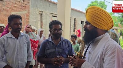 Jathedar Gargajj met the victim's family of the boy who lost his life in the so-called meeting of priests
