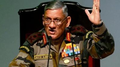 Chinese soldiers intrusion ladakh demchok sector army chief reaction congress slams bjp