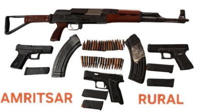Amritsar Police arrests two accused along with weapons