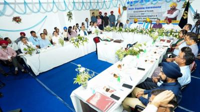 CM inaugurates I.P.D. at Homi Bhabha Cancer Hospital, New Chandigarh.