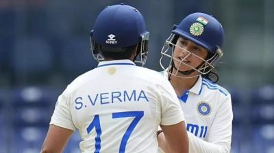 India record highest-ever team total in Women's Test cricket