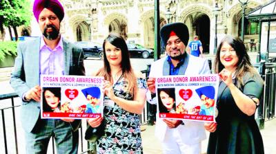 Member of Parliament Tanmanjeet Singh Dhesi, Singer Lehmber Hussainpuri and others.
