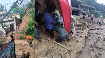 Darjeeling bridge broke West Bengal