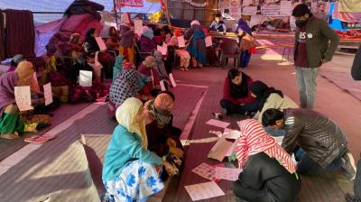 Amid Delhi's poll results, silent protest at Shaheen Bagh